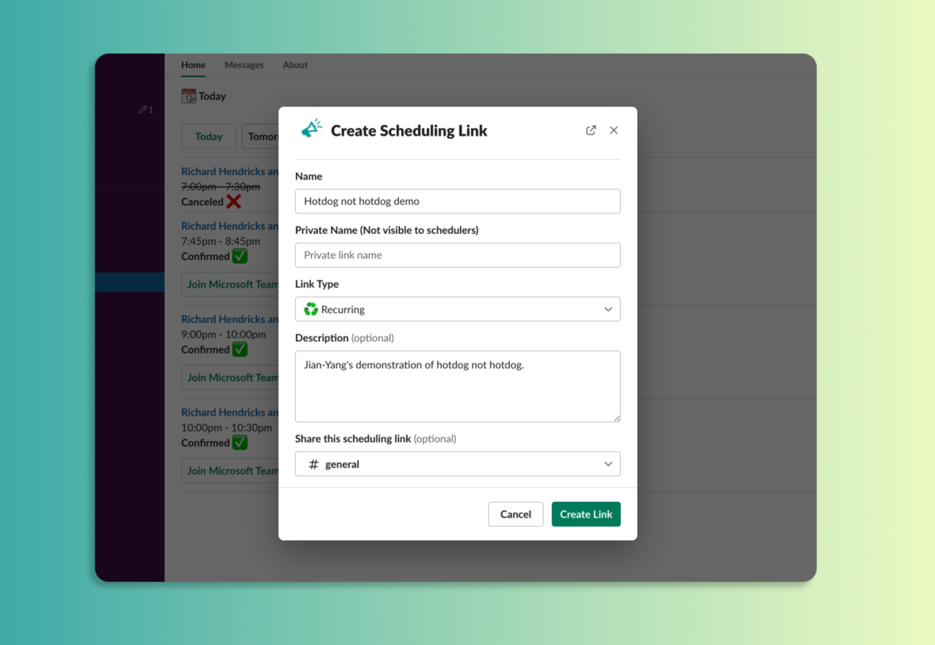 SavvyPal Create SavvyCal Scheduling Links